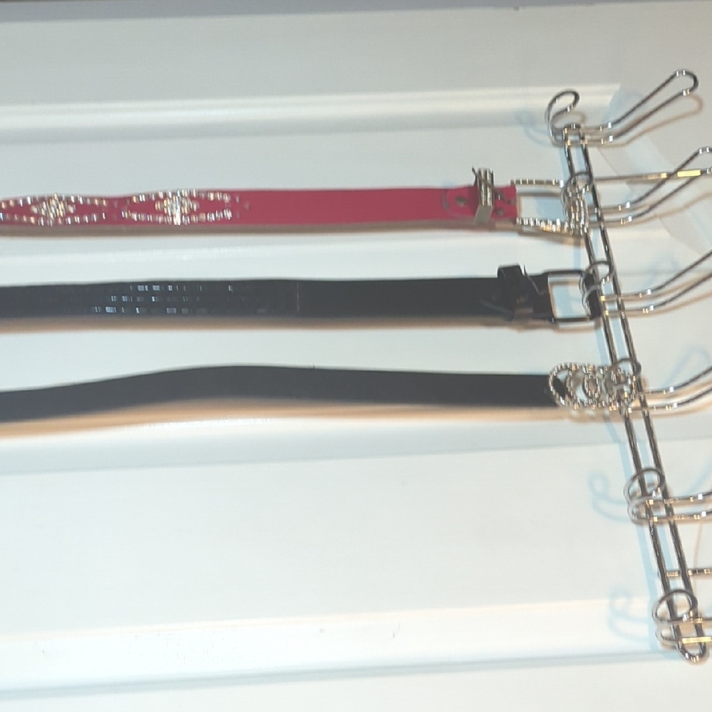 Elegant Women's Belt Set - Pink and Black